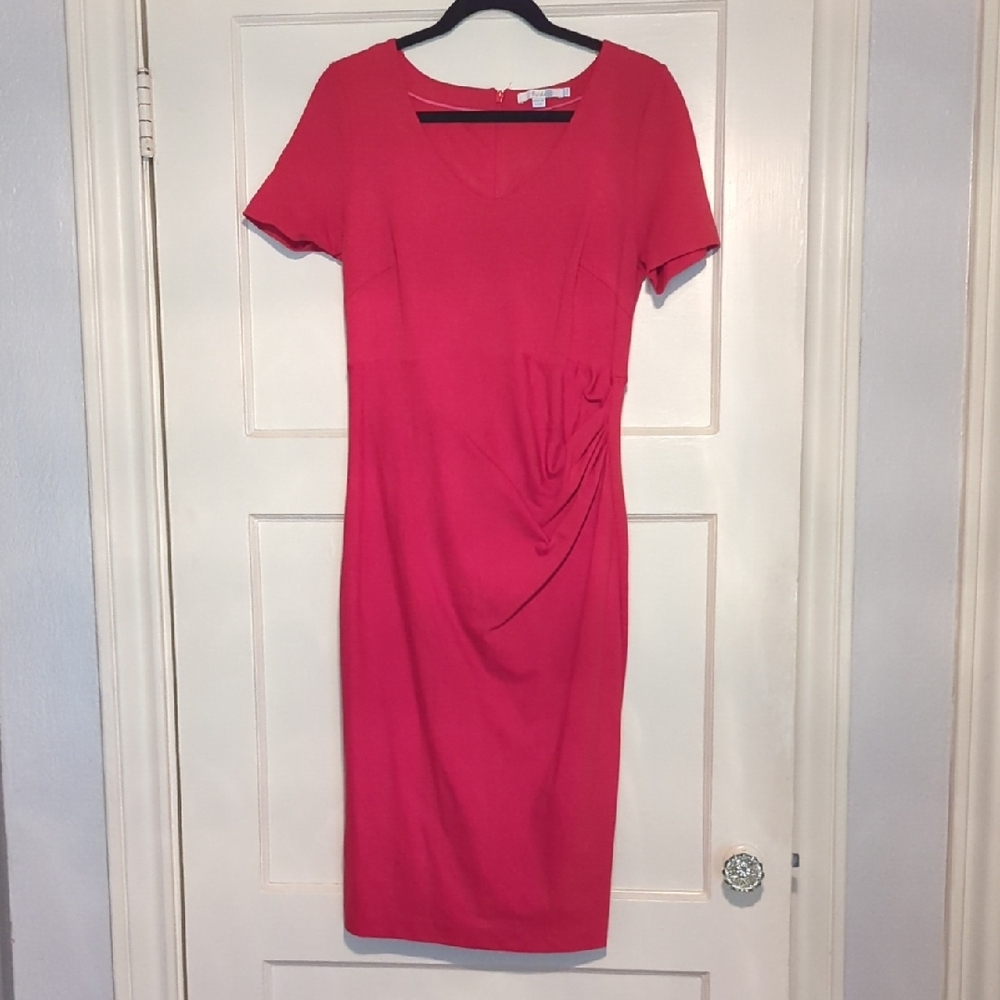 Boden Vibrant Pink Midi Dress